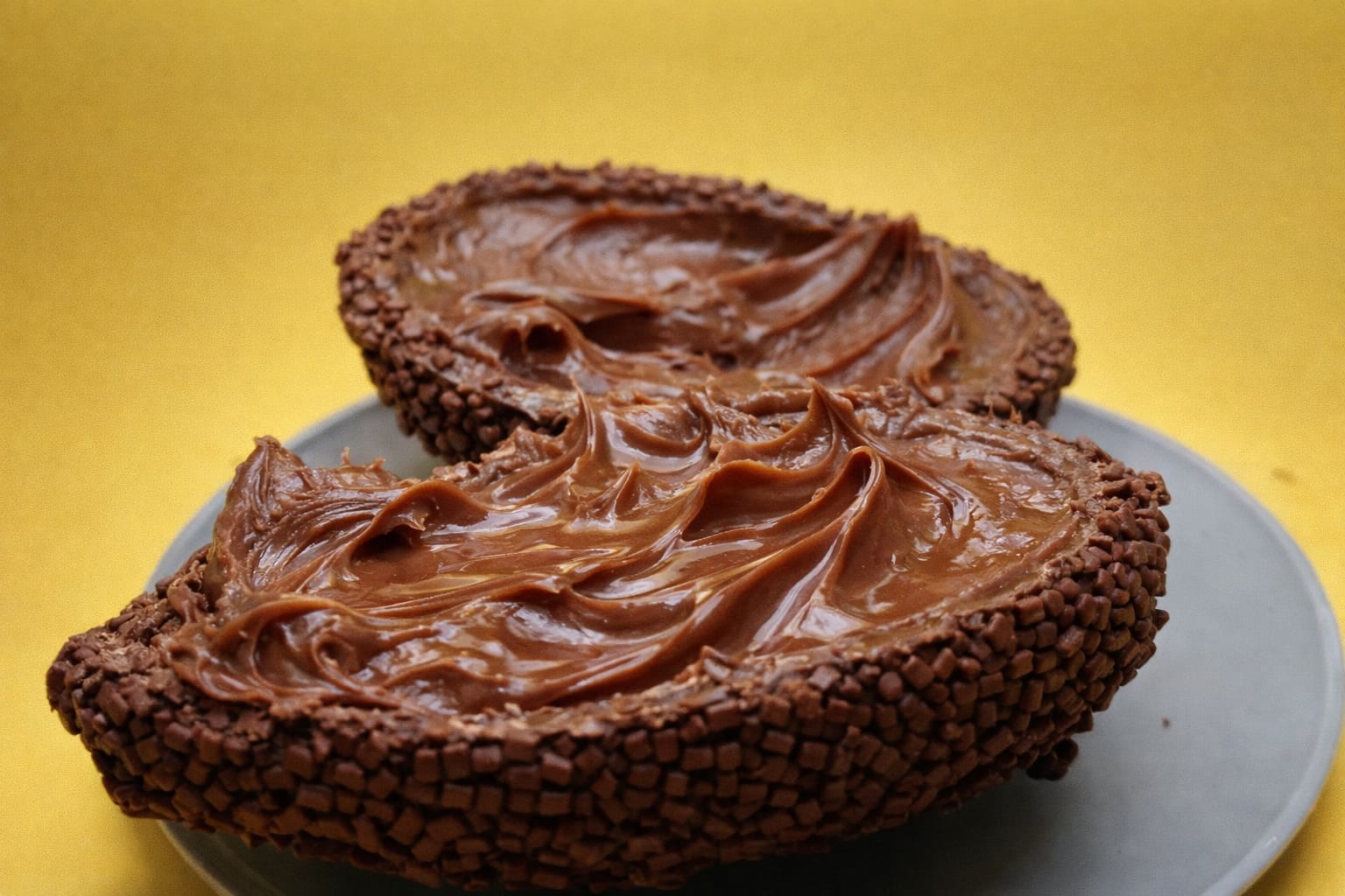 Ovo cravejado brigadeiro Dipolatti aberto